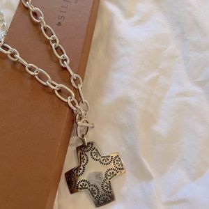 Silpada Virtuosity Cross Necklace. Beautiful .925 sterling silver necklace.